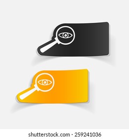 realistic design element. detective
