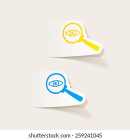 realistic design element. detective