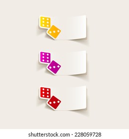 realistic design element: dice