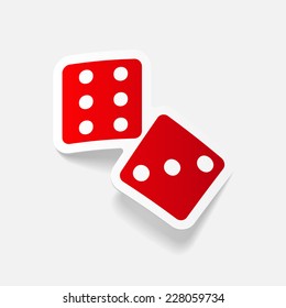 realistic design element: dice