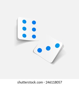 realistic design element: dice