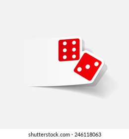 realistic design element: dice