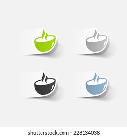 realistic design element: dish
