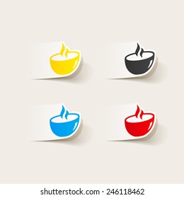 realistic design element: dish