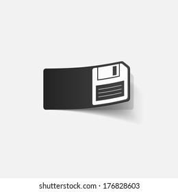 realistic design element: diskette