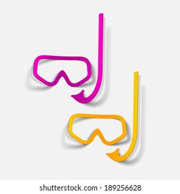 realistic design element: diving