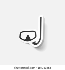 realistic design element: diving