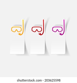 realistic design element: diving