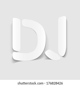 realistic design element: dj