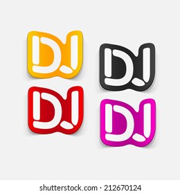 realistic design element: dj