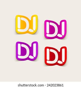 realistic design element: dj