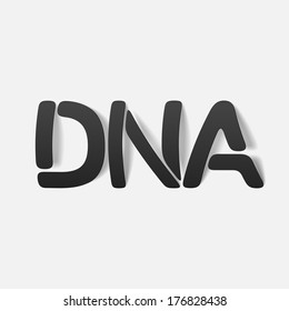 realistic design element: dna