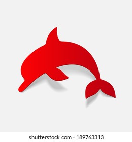 realistic design element: dolphin