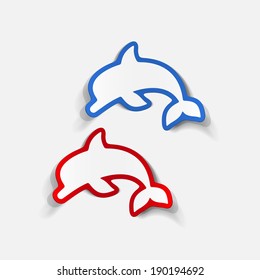 realistic design element: dolphin