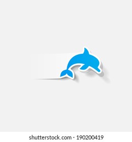 realistic design element: dolphin