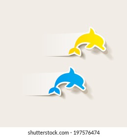 realistic design element: dolphin