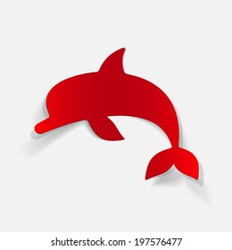 realistic design element: dolphin