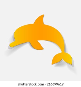 realistic design element: dolphin