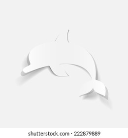 realistic design element: dolphin