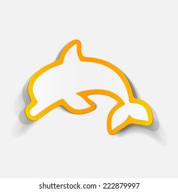 realistic design element: dolphin