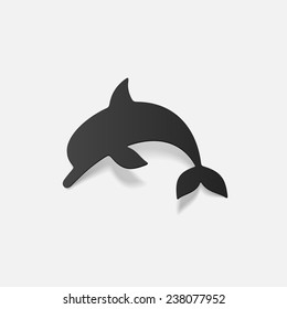 realistic design element: dolphin