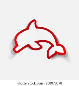 realistic design element: dolphin