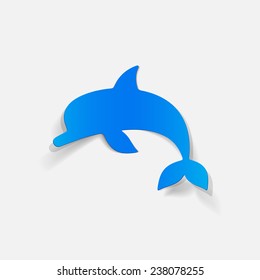 realistic design element: dolphin