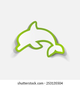 realistic design element: dolphin