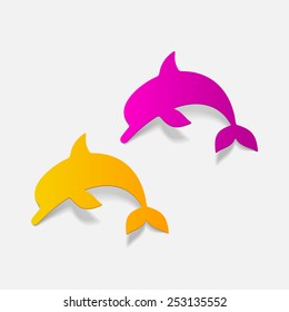 realistic design element: dolphin