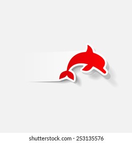 realistic design element: dolphin