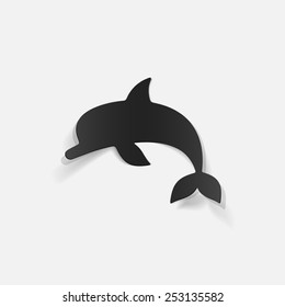 realistic design element: dolphin