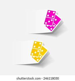 realistic design element: domino
