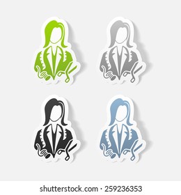 realistic design element. dressmaker