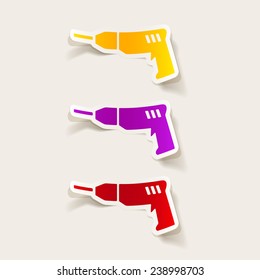 realistic design element: drill