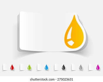 realistic design element. drop