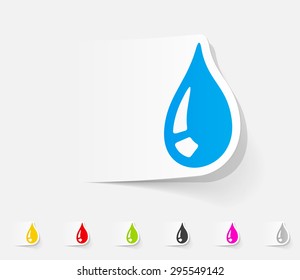 realistic design element. drop