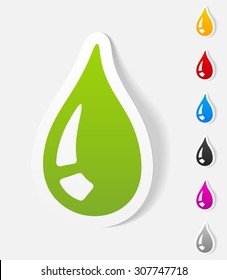 realistic design element. drop