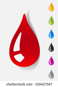 realistic design element. drop