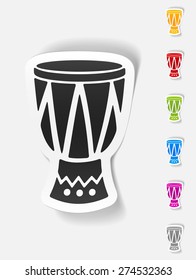 realistic design element. drum