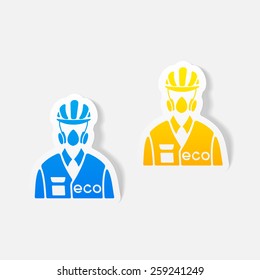 realistic design element. ecologist