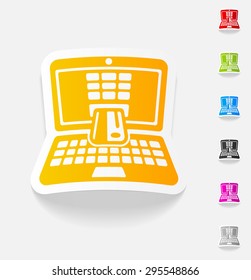 realistic design element. e-commerce