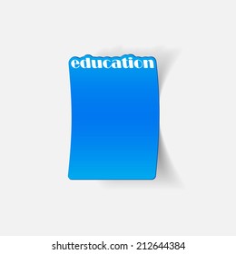 realistic design element: education