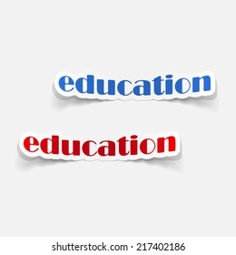 realistic design element: education