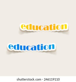 realistic design element: education