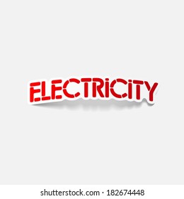 realistic design element: electricity
