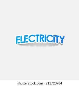 realistic design element: electricity