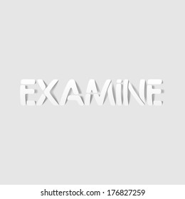 realistic design element: examine