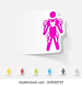 realistic design element. exoskeleton