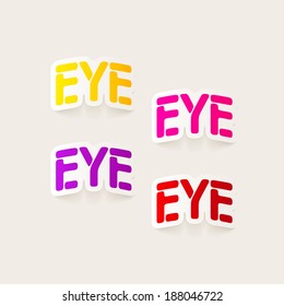 realistic design element: eye