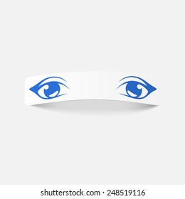 realistic design element: eyes